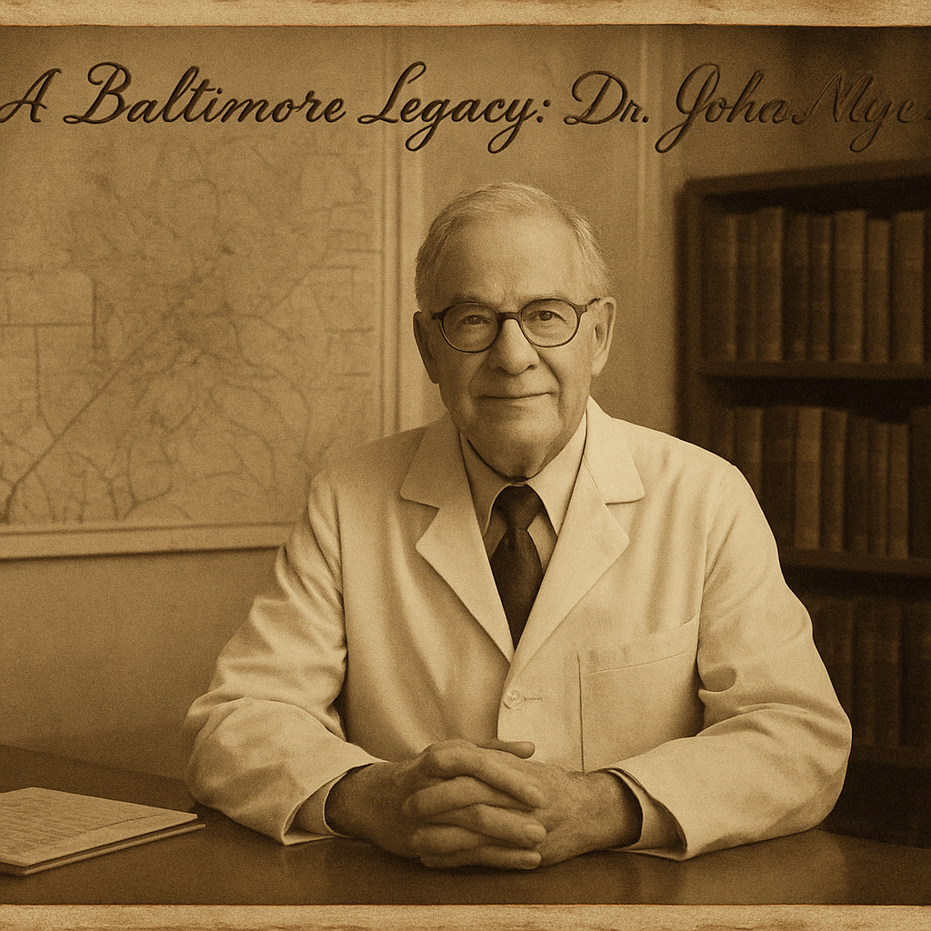 Sepia portrait of Dr. John Myers, the Baltimore physician who created the Myers' Cocktail