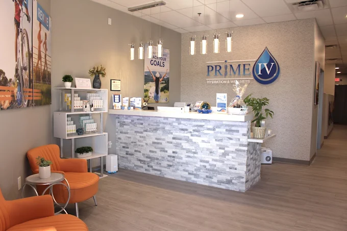 Prime IV Hydration & Wellness lobby in Mesa, AZ